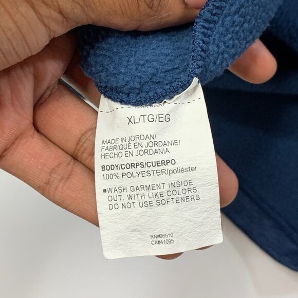 Under Armour Sweatshirt Mens XL Extra Large Blue ColdGear Fleece Half Zip - Picture 8 of 11